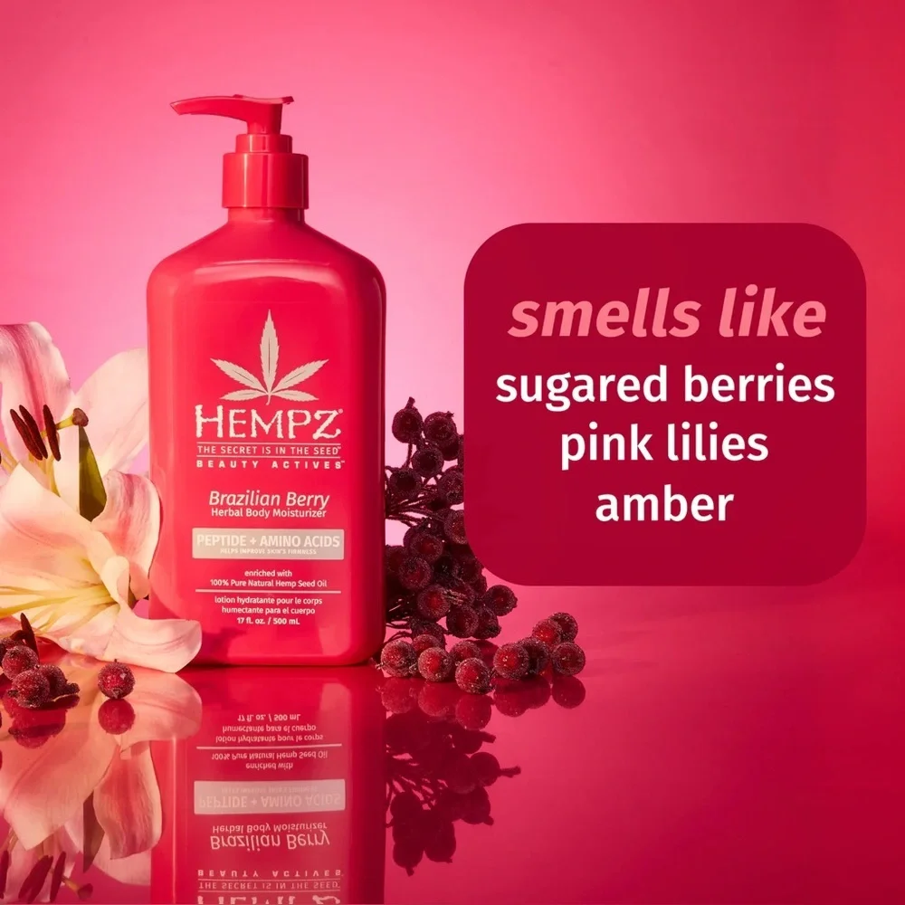 Hempz Brazilian Berry Herbal Beauty Actives Brazilian Berry Body Moisturizer NWT